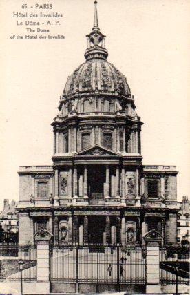 POSTAL PV08345: Hotel des Invalides, Paris