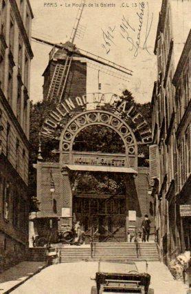 POSTAL PV08344: Le Moulin de la Galette, Paris