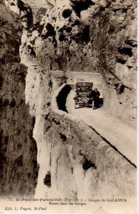 POSTAL PV08341: Gorges de Galamus, St-Paul-de-Fenouillet