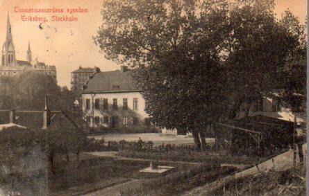 POSTAL PV08519: Zimmermansordens egendon, Eriksberg, Stockholm