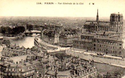 POSTAL PV08515: Paris, vue Generale de la Cite