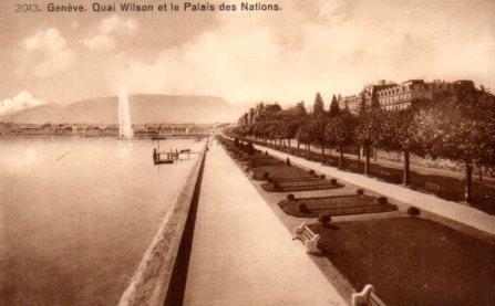 POSTAL PV08498: Quai Wilson et le Palais des Nations, Geneve