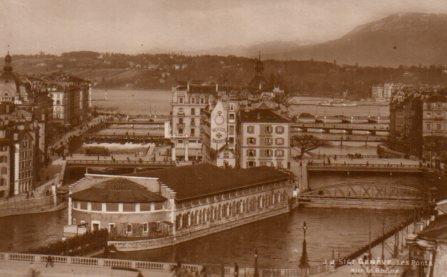 POSTAL PV08497: Les Ponts sur Le Rhode, Geneve