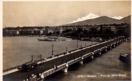 POSTAL PV08495: Pont du Mont Blanc, Geneve