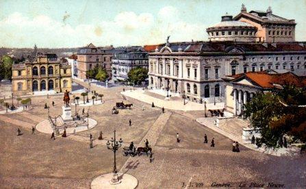 POSTAL PV08493: La Place Neuve, Geneve