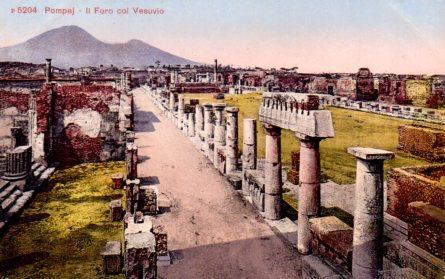 POSTAL PV08448: Pompej - Li Foro con Vesuvio