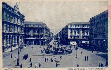 POSTAL PV08440: Napoli, Piazza della Borsa e Corso Umberto I