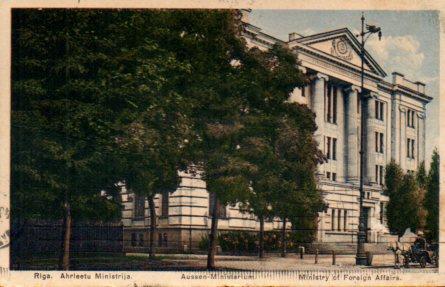 POSTAL PV08462: Ministry of Foreign Affairs, Riga