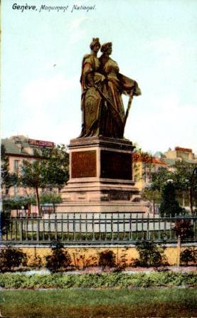 POSTAL PV08482: Monument National, Geneve