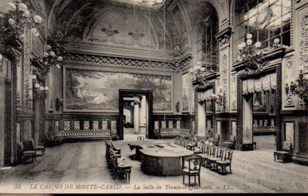 POSTAL PV08470: Le Casino de Monte Carlo. La Salle du Trente-et-Quarante