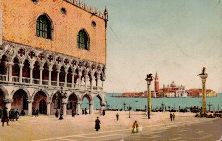 POSTAL PV08466: Piazzetta le due Colonne, Venezia