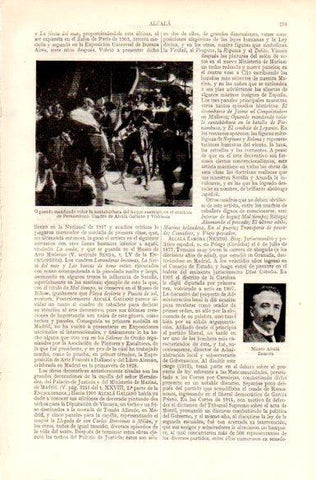 LAMINA V29048: Oquendo mandando volar la santabarbara por Alcala Galiano
