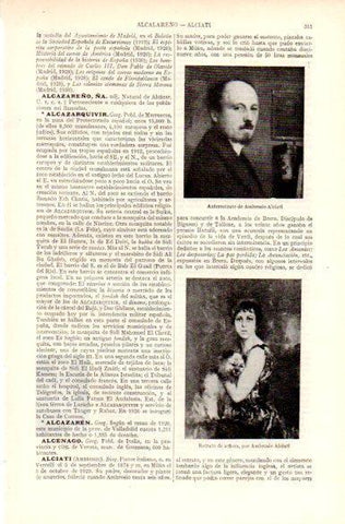 LAMINA V29049: Retrato de señora por Ambrosio Alciati y autorretrato
