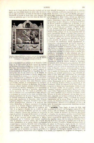 LAMINA V29043: Lapida al Doctor Albiñana por Isidoro Garnelo
