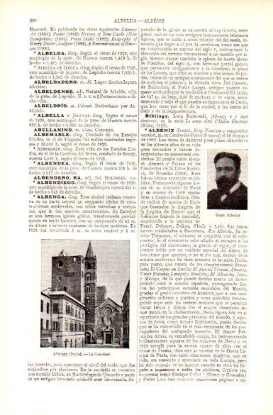 LAMINA V29040: Catedral de Albenga e Isaac Albeniz
