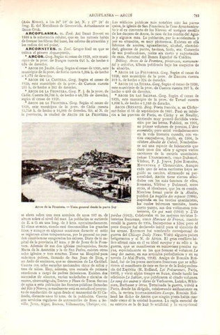 LAMINA V29080: Vista Sur de Arcos de la Frontera