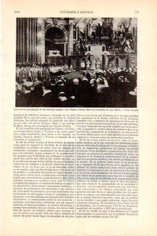 LAMINA V28972: Canonizacion de los martires Juan Fisher y Tomas Moro en San Pablo