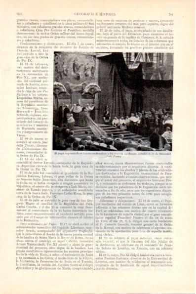LAMINA V28973: El Papa imponiendo el birrete a los nuevos cardenades 16 diciembre 1935