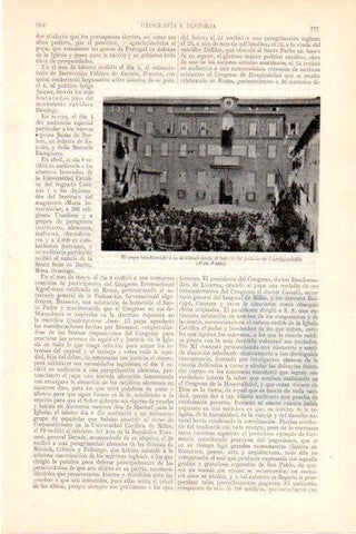 LAMINA V28971: El Papa en balcon del palacio de Castelgaldolfo