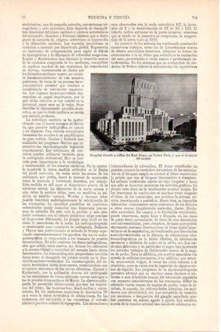 LAMINA V28982: Mayor hospital del mundo en Nueva York