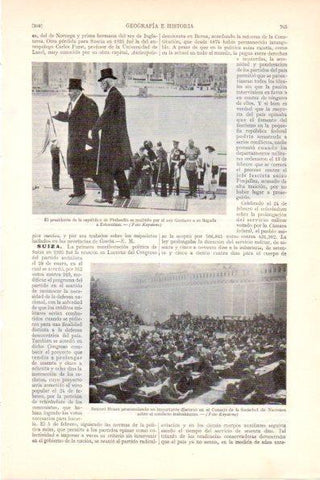 LAMINA V28968: Presidente de Finlandia junto al rey Gustavo en Estocolmo