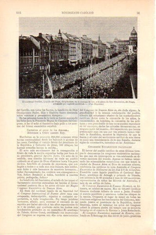 LAMINA V28986: Cardenal Verdier dirigiendose a plaza de San Wenceslao en Praga