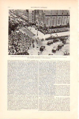 LAMINA V28987: Cardenal Hayes en la catedral de San Juan en Cleveland