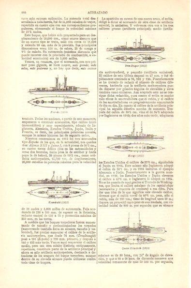 LAMINA V29019: Acorazado Iron Duque, Florida, Kongo, Kawatschi y Queen Elisabeth