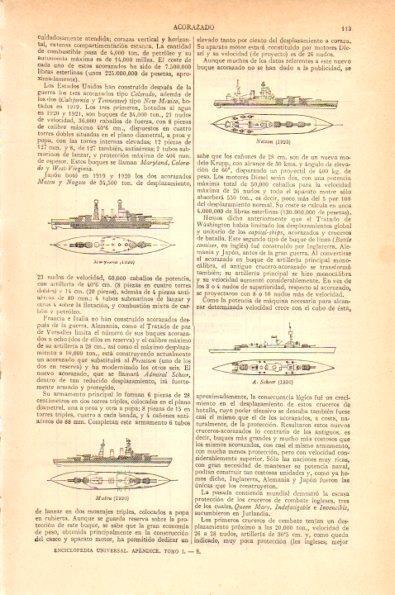 LAMINA V29022: Acorazado Nelson, A.Scheer y Mutsu