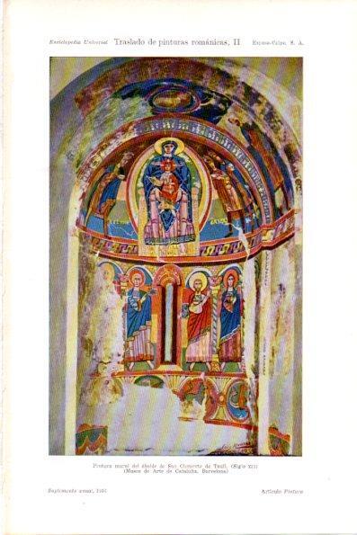 LAMINA V28995: Pintura mural abside de San Clemente de Taull