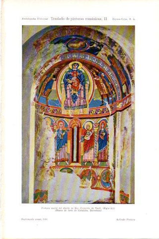LAMINA V28995: Pintura mural abside de San Clemente de Taull