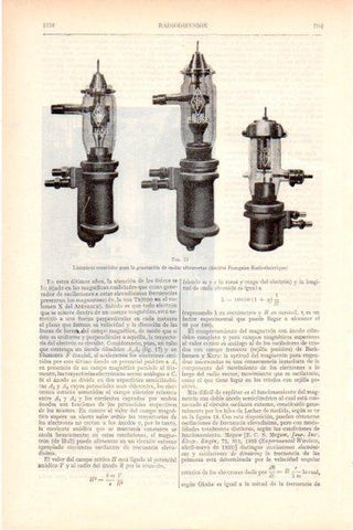 LAMINA V28996: Lamparas para generacion de ondas ultracortas