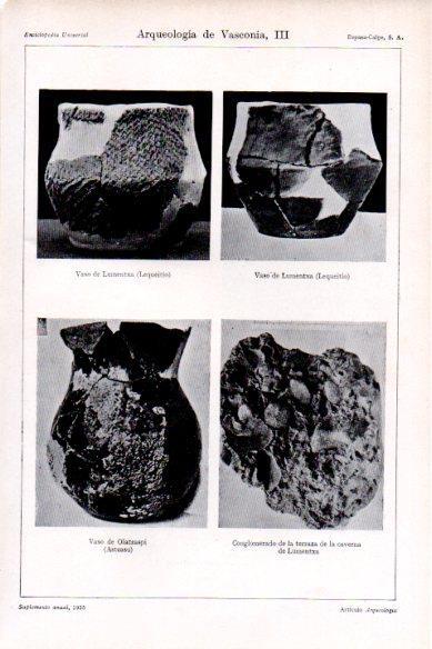 LAMINA V29197: Vaso de Lumentxa (Lequeitio) y Vaso de Olatzaspi