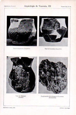 LAMINA V29197: Vaso de Lumentxa (Lequeitio) y Vaso de Olatzaspi