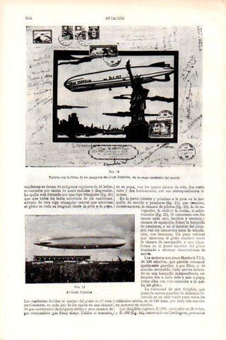 LAMINA V29195: Tarjeta con firma de los pasajeros del Graff Zeppelin en viaje alrededor del mundo