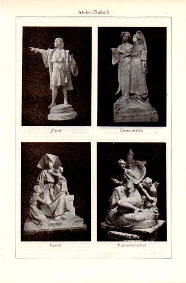 LAMINA V29218: Estatuas por Rafale Atche