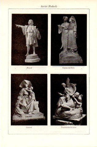 LAMINA V29218: Estatuas por Rafale Atche