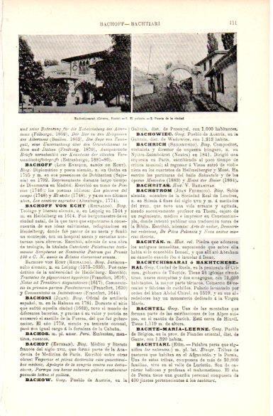 LAMINA V29123: Bachtchissarai, palacio y puerta de la ciudad