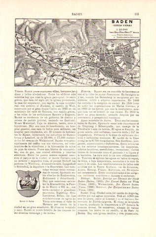 LAMINA V29129: Mapa y escudo de Baden