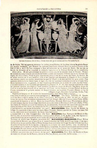 LAMINA V29112: Las Fiestas Dionisiacas culto de Baco