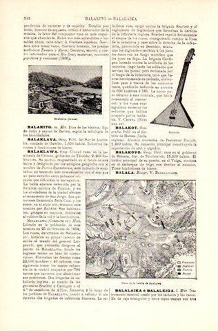 LAMINA V29157: Vista de Balaklawa y balalaika