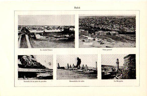 LAMINA V29156: Vistas de Baku