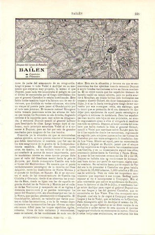 LAMINA V29151: Croquis del Campo de Batalla de Bailen