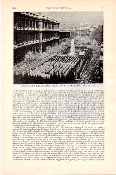 LAMINA V28951: Conmemoracion dels armisticio en Londres 11 noviembre 1935