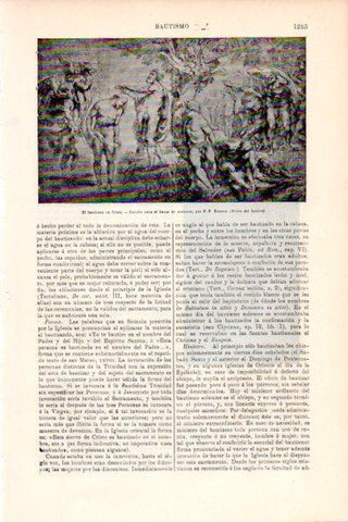 LAMINA V28755: El bautismo de Cristo por Rubens