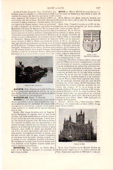 LAMINA V28746: Escudo y Catedral de Bath, Inglaterra