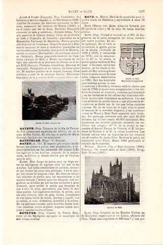 LAMINA V28746: Escudo y Catedral de Bath, Inglaterra