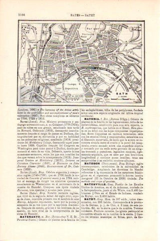 LAMINA V28745: Plano de Bath, Inglaterra