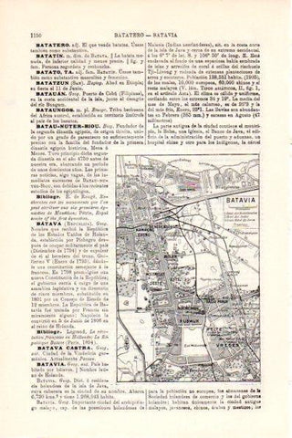 LAMINA V28744: Plano de Batavia, Holanda