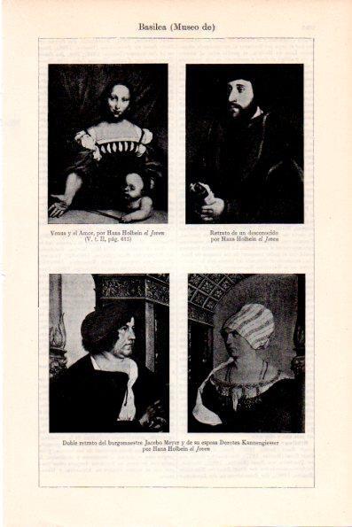 LAMINA V28729: Retratos por Hans Holbein el Joven